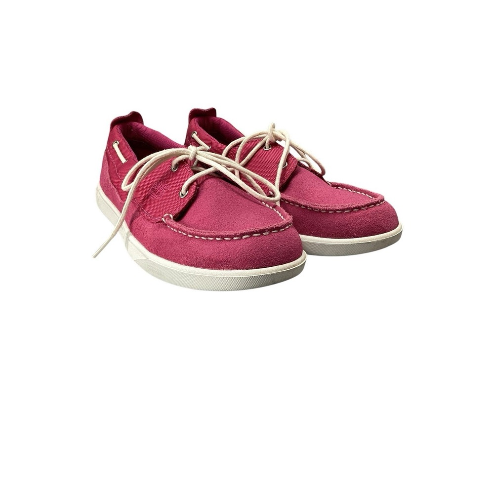 Timberland Girls Pink Suede Penny loafer style |‎ Size 5.5
